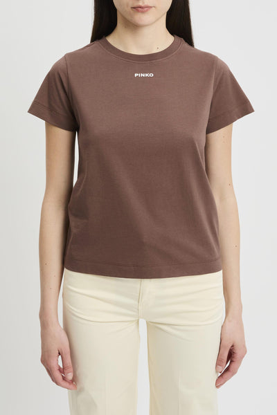 T-shirt in cotone con logo