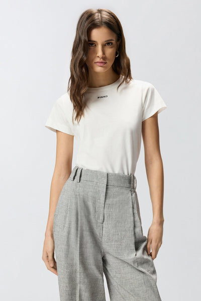 T-shirt in cotone con logo