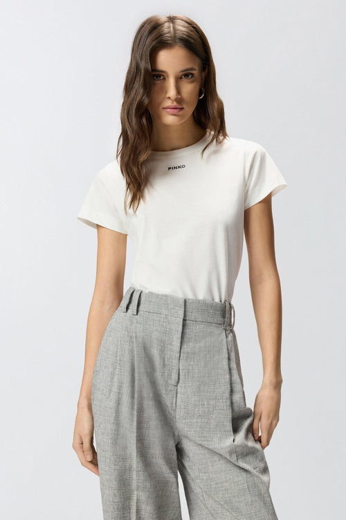 T-shirt in cotone con logo