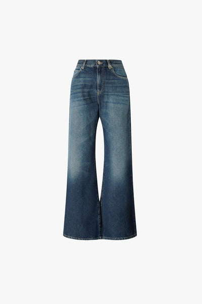 Jeans wide leg in denim soft