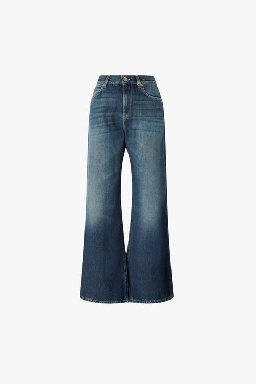 Jeans wide leg in denim soft