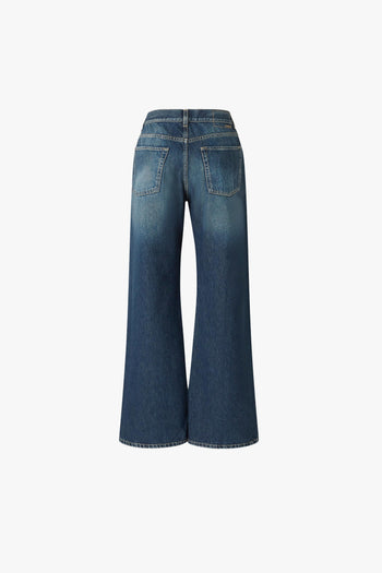 Jeans wide leg in denim soft - 2