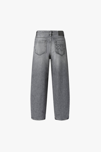 Jeans balloon in denim grigio - 2