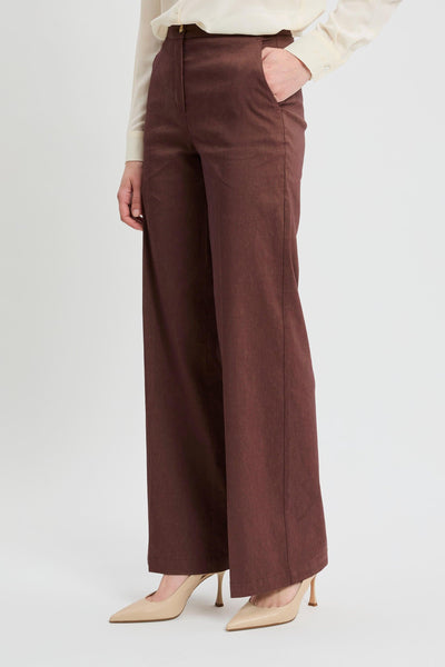 Pantalone in lino stretch