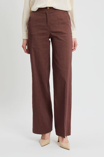 Pantalone in lino stretch - 2