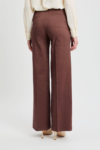 Pantalone in lino stretch - 5