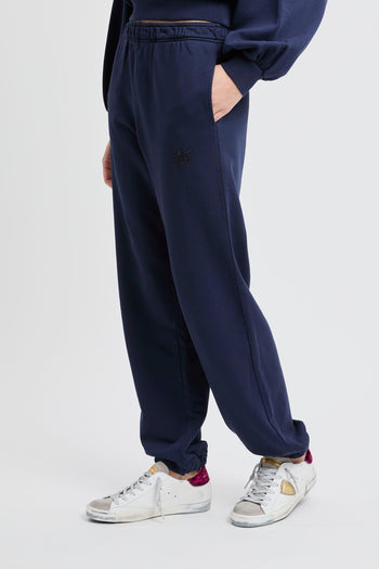 Pantalone jogger in cotone con logo ricamato - 3