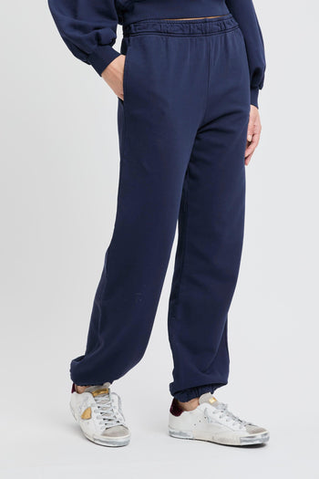 Pantalone jogger in cotone con logo ricamato - 4