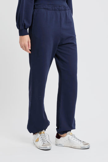 Pantalone jogger in cotone con logo ricamato - 5