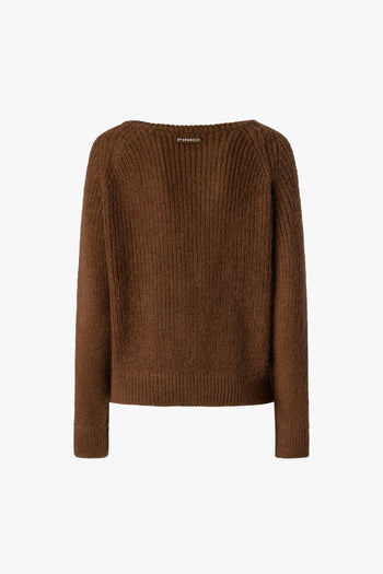 Maglione con scollo a barchetta - 2