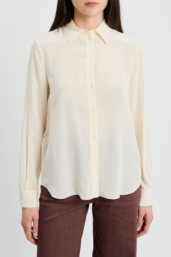 Camicia in seta sand wash - 2