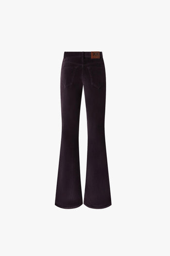 Pantaloni flare-fit in velluto a costine - 2