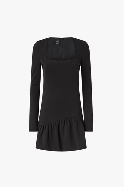 Mini abito con scollo squadrato