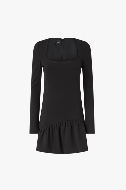 Mini abito con scollo squadrato