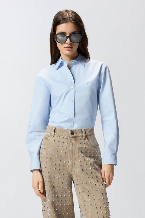 Camicia boxi in popeline