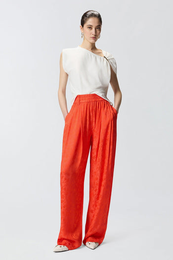Top in cotone con applicazione in metallo dorato - 2
