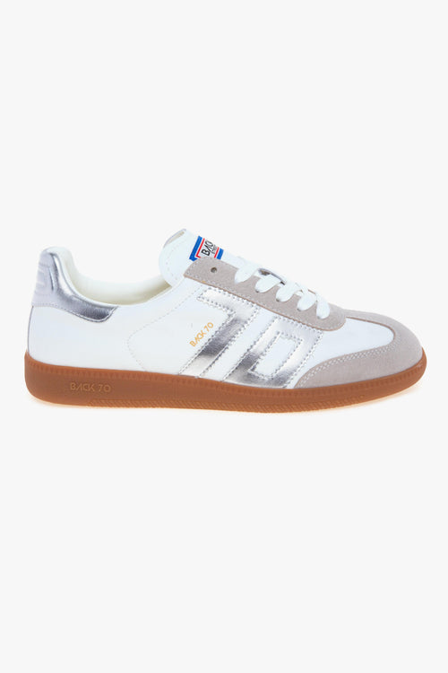 Sneaker Back 70 Cloud in pelle e camoscio con inserti laminati