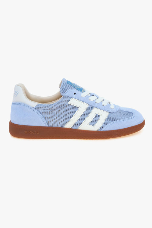 Sneaker Back 70 Ghost in camoscio e iuta con logo in pelle