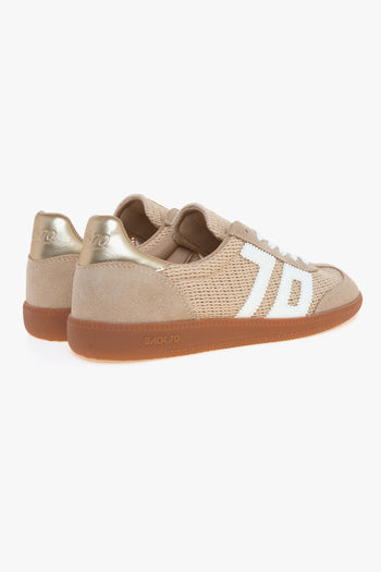 Sneaker Back 70 Ghost in camoscio e iuta con logo in pelle - 3
