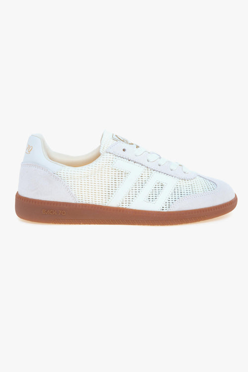 Sneaker Back 70 Ghost in camoscio e iuta con logo in pelle