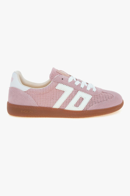 Sneaker Back 70 Ghost in camoscio e iuta con logo in pelle