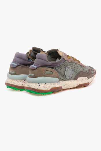 Sneaker Chacrona Laser premium in camoscio e nabuck forato - 3