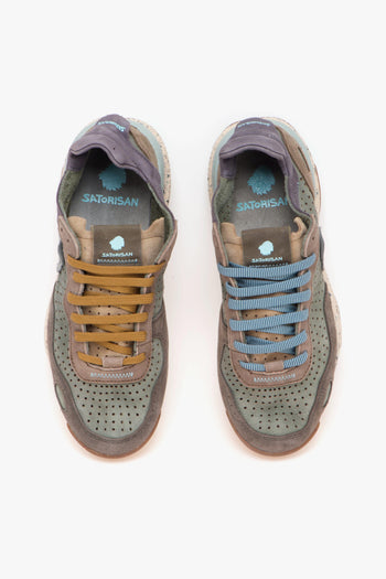 Sneaker Chacrona Laser premium in camoscio e nabuck forato - 5