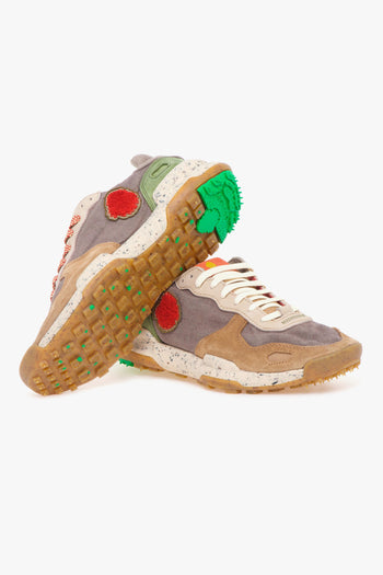 Sneaker Chacrona in lino e camoscio - 4