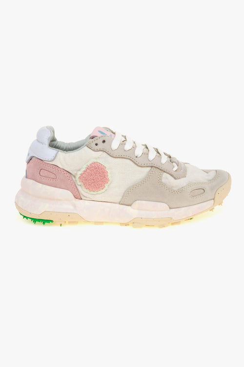 Sneaker Chacrona Linen in camoascio e lino
