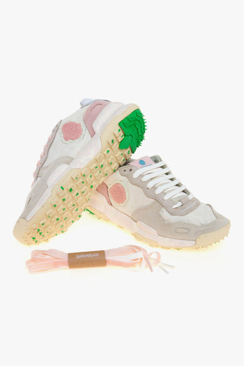 Sneaker Chacrona Linen in camoascio e lino - 4