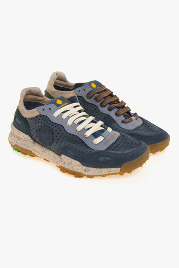 Sneaker Chacrona Laser premium in camoscio e nabuck forato - 2