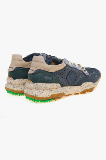 Sneaker Chacrona Laser premium in camoscio e nabuck forato - 3