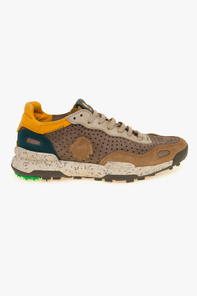 Sneaker Chacrona Laser premium in camoscio e nabuck forato