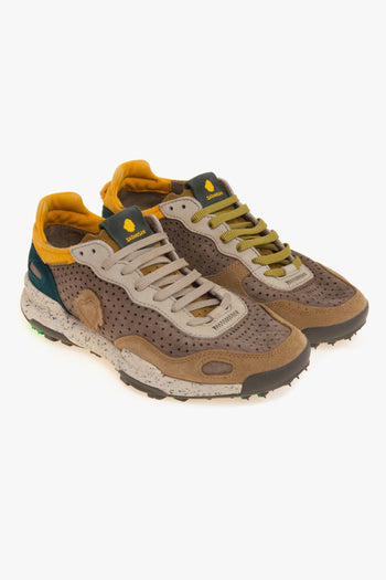 Sneaker Chacrona Laser premium in camoscio e nabuck forato - 2
