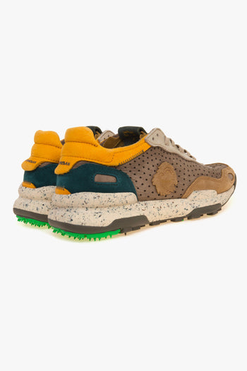Sneaker Chacrona Laser premium in camoscio e nabuck forato - 3