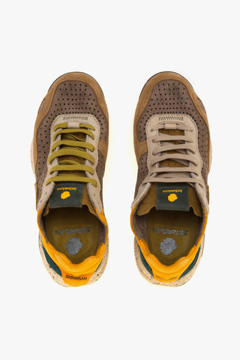 Sneaker Chacrona Laser premium in camoscio e nabuck forato - 5