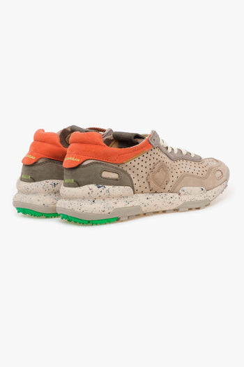 Sneaker Chacrona Laser Premium in pelle forata e camoscio - 3