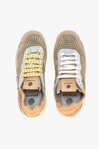 Sneaker Chacrona Laser premium in camoscio e nabuck forato - 5