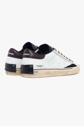 Sneaker Distresses 2.0 in pelle BIANCO - 3