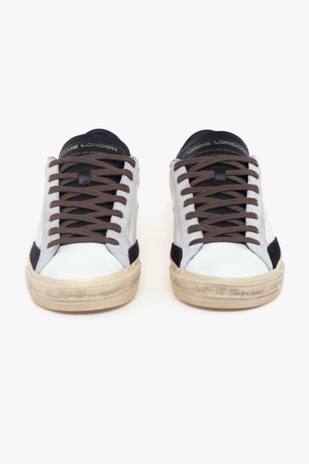 Sneaker Distresses 2.0 in pelle BIANCO - 5