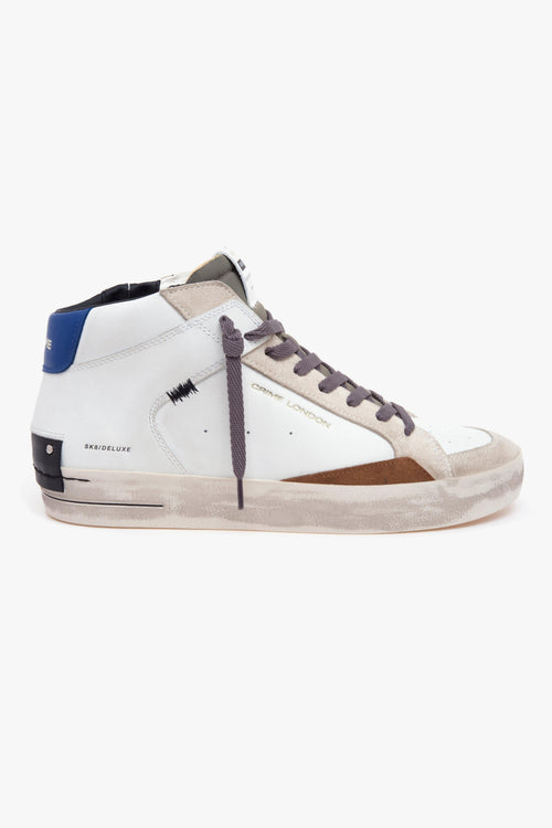 Sneaker SK8 Deluxe Mid in pelle BIANCO