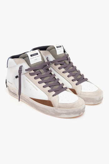 Sneaker SK8 Deluxe Mid in pelle BIANCO - 2