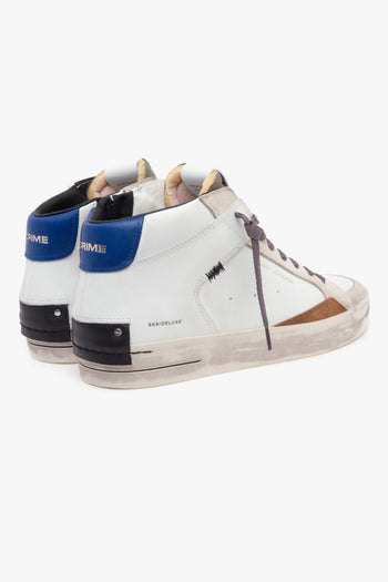 Sneaker SK8 Deluxe Mid in pelle BIANCO - 3