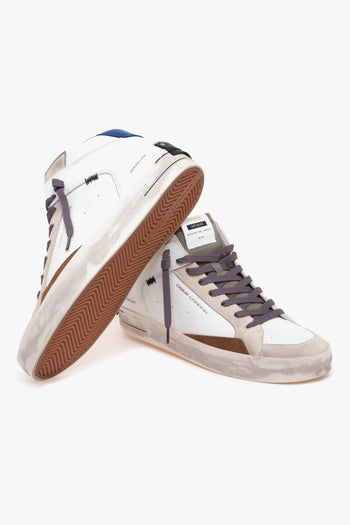 Sneaker SK8 Deluxe Mid in pelle BIANCO - 4