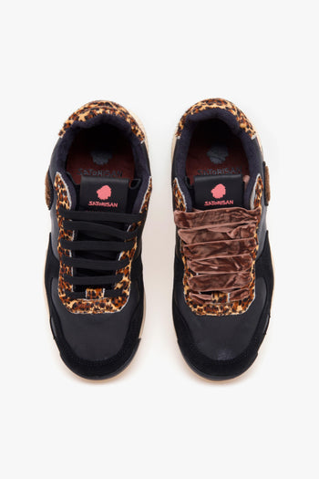 Sneaker Chacrona Premium in pelle e cavallino maculato - 5