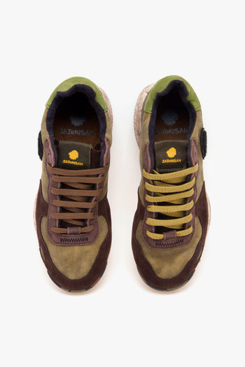 Sneaker Chacrona Premium in pelle e camoscio - 5