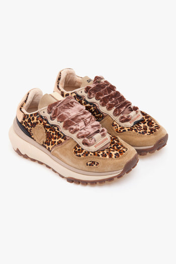 Sneaker Chacrona Metta Premium in cavallino maculato e camoscio - 2