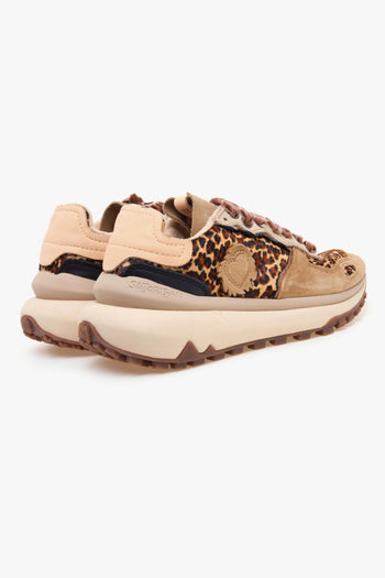 Sneaker Chacrona Metta Premium in cavallino maculato e camoscio - 3