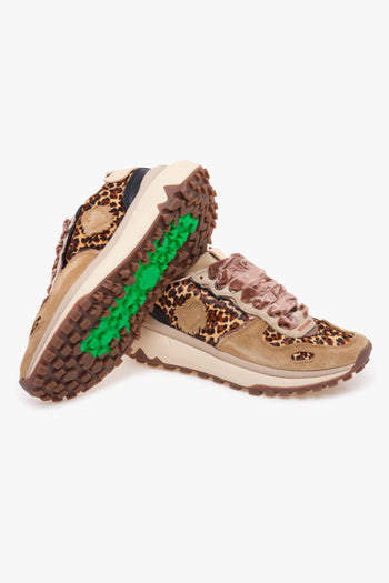 Sneaker Chacrona Metta Premium in cavallino maculato e camoscio - 4