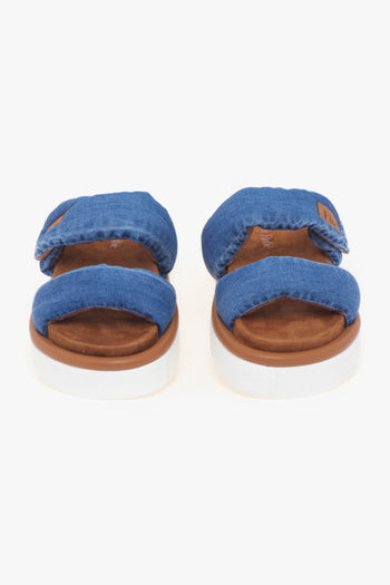 Slipper Flufiè con doppia fascia effetto denim e suola in EVA - 5